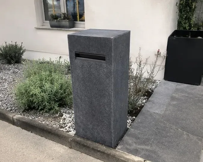 Brievenbus hardsteen, natuursteen maatwerk door GranietFix