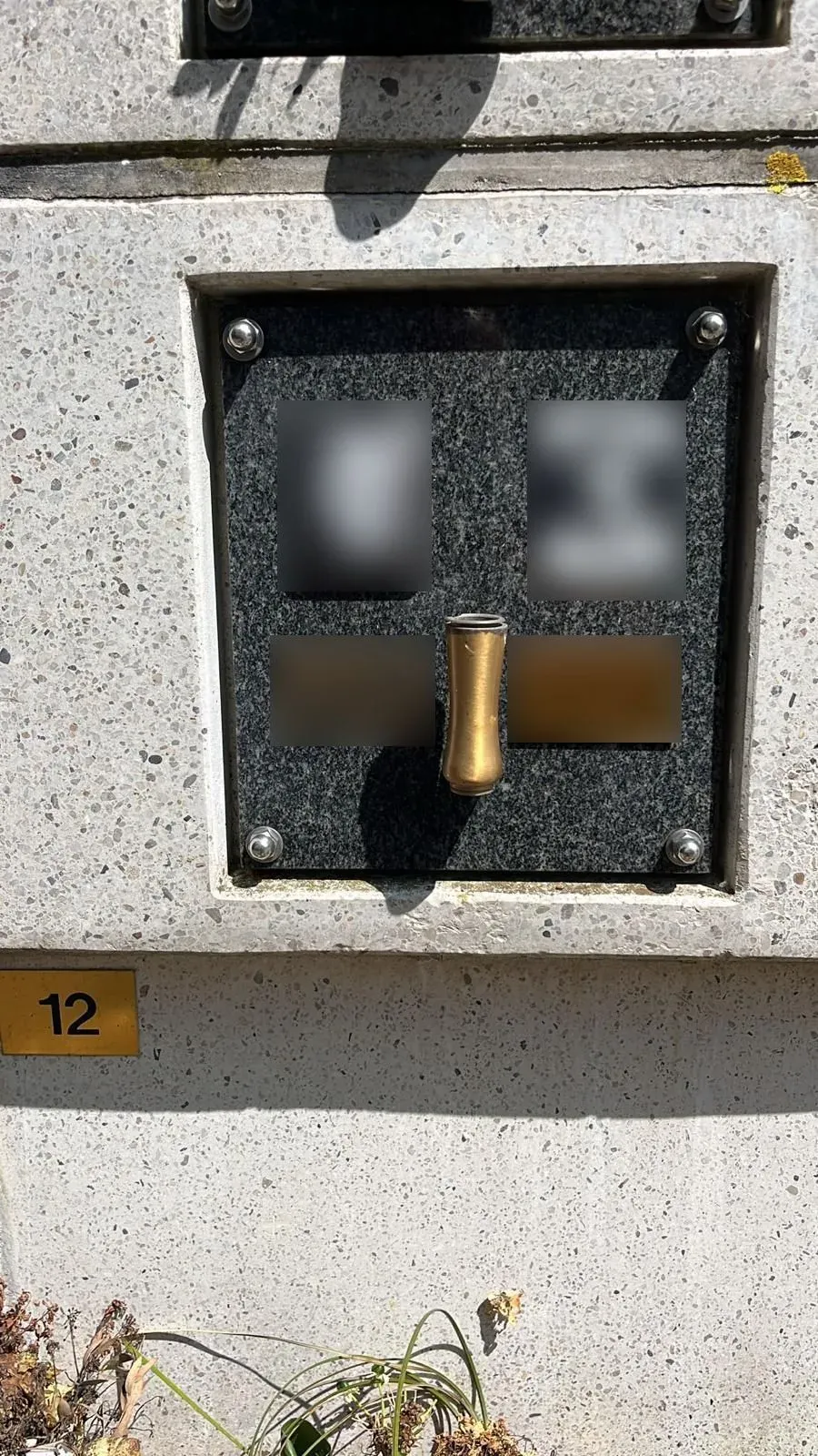 Columbariumplaat, gedenkmonument door GranietFix