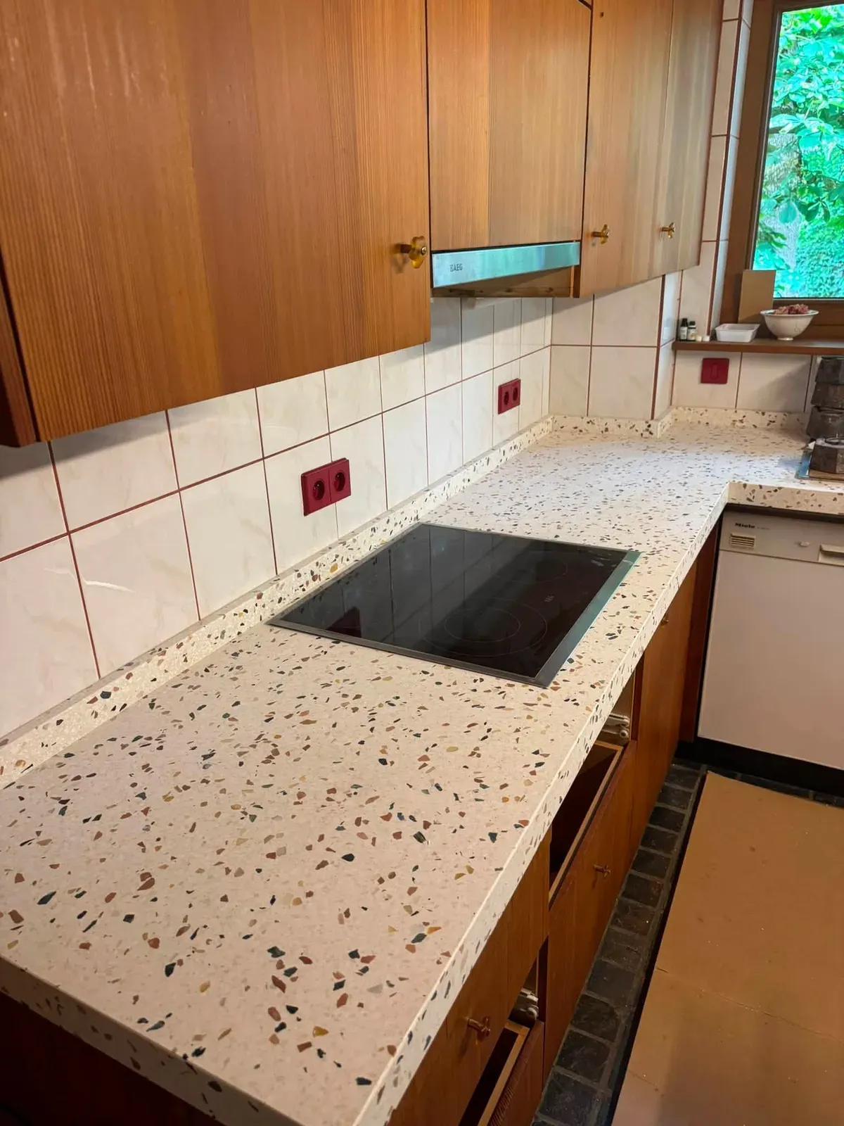 Keukenblad terrazzo, natuursteen maatwerk door GranietFix