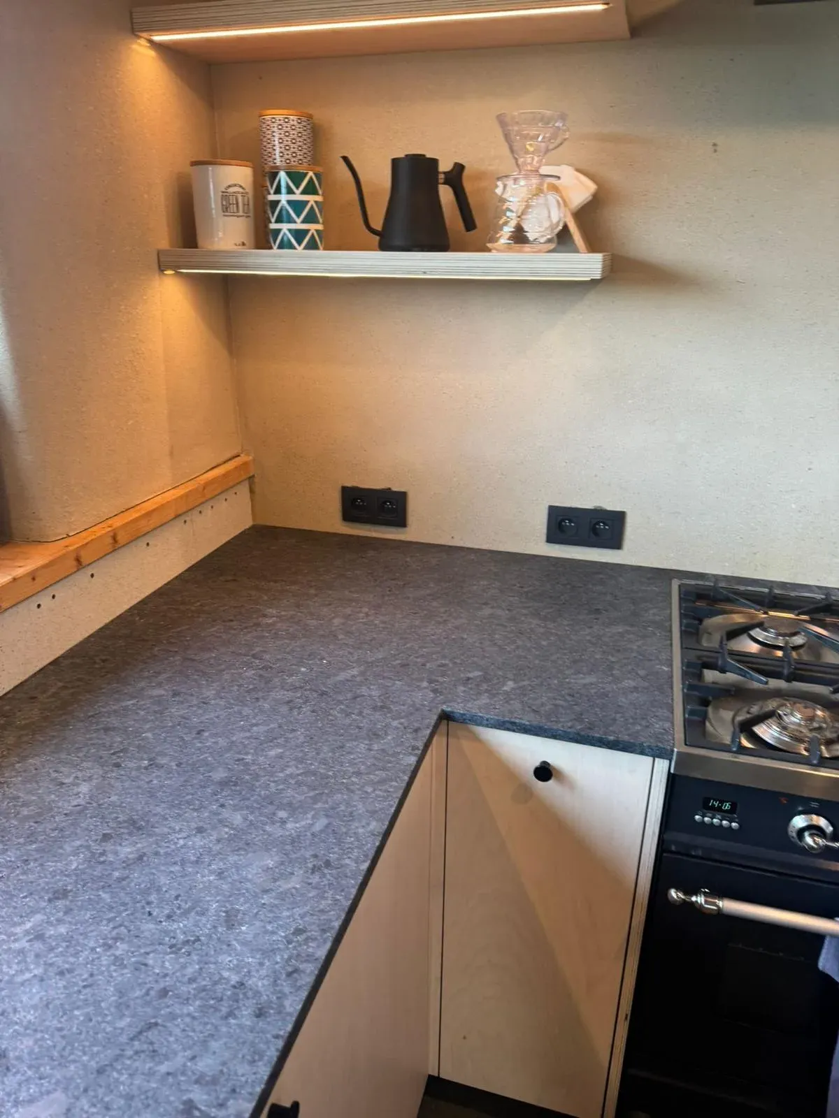 Werkblad graniet leathered, natuursteen maatwerk door GranietFix