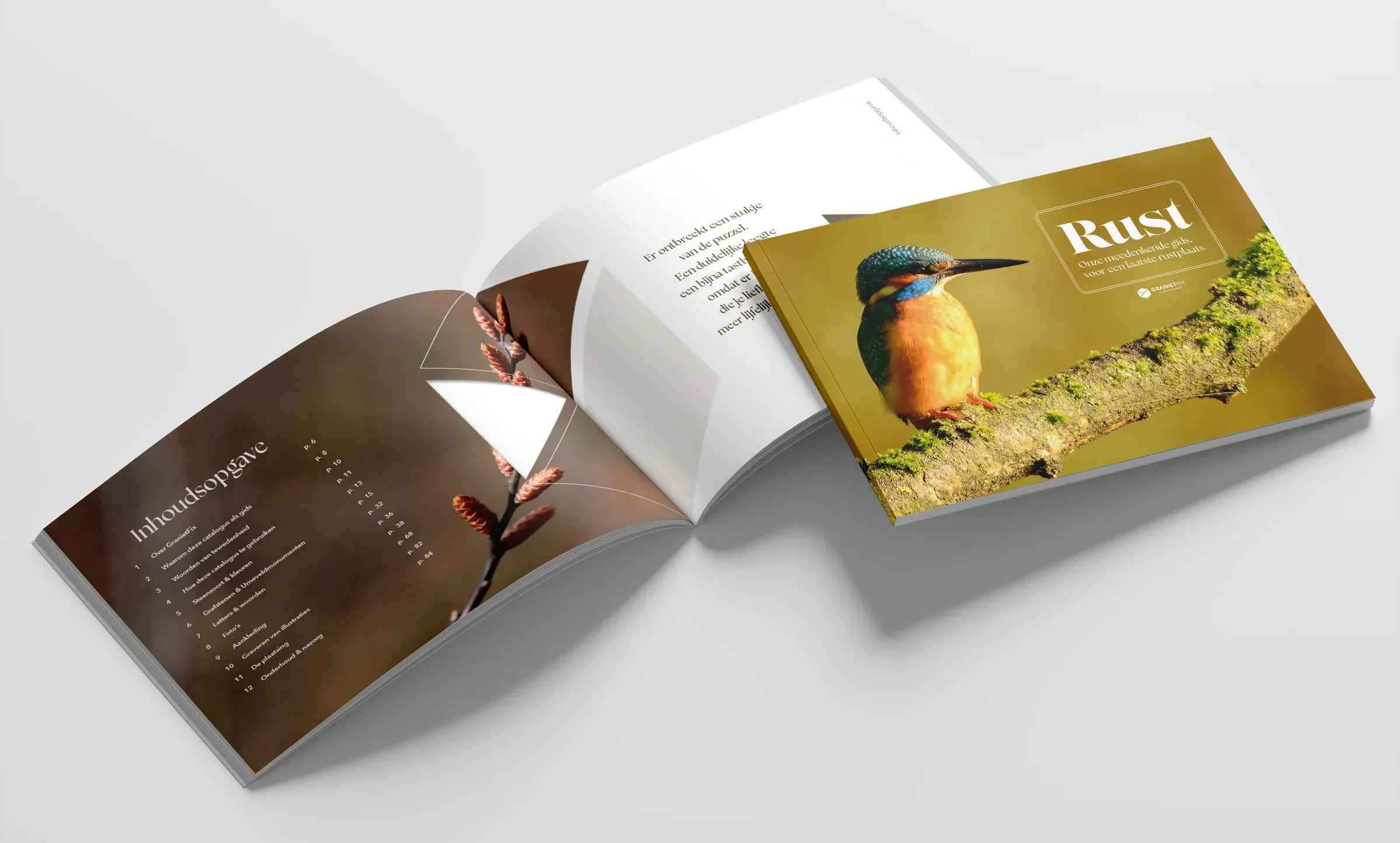 De Rust-catalogus van GranietFix, opengeslagen